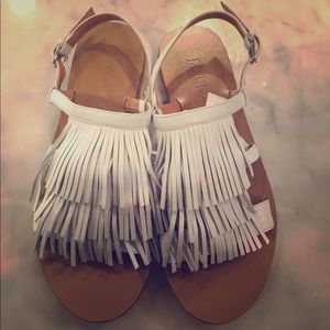 Cute J.Crew Boho Fringe Sandals